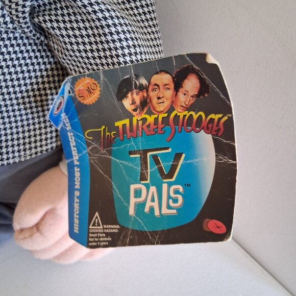 Comedy Spumco The Three Stooges Curly Plush Doll TV Pals 22” 1996 Vintage - Picture 5 of 5